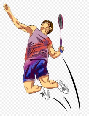 Kids Badminton Racket 90g Aluminium BR100 Blue Red